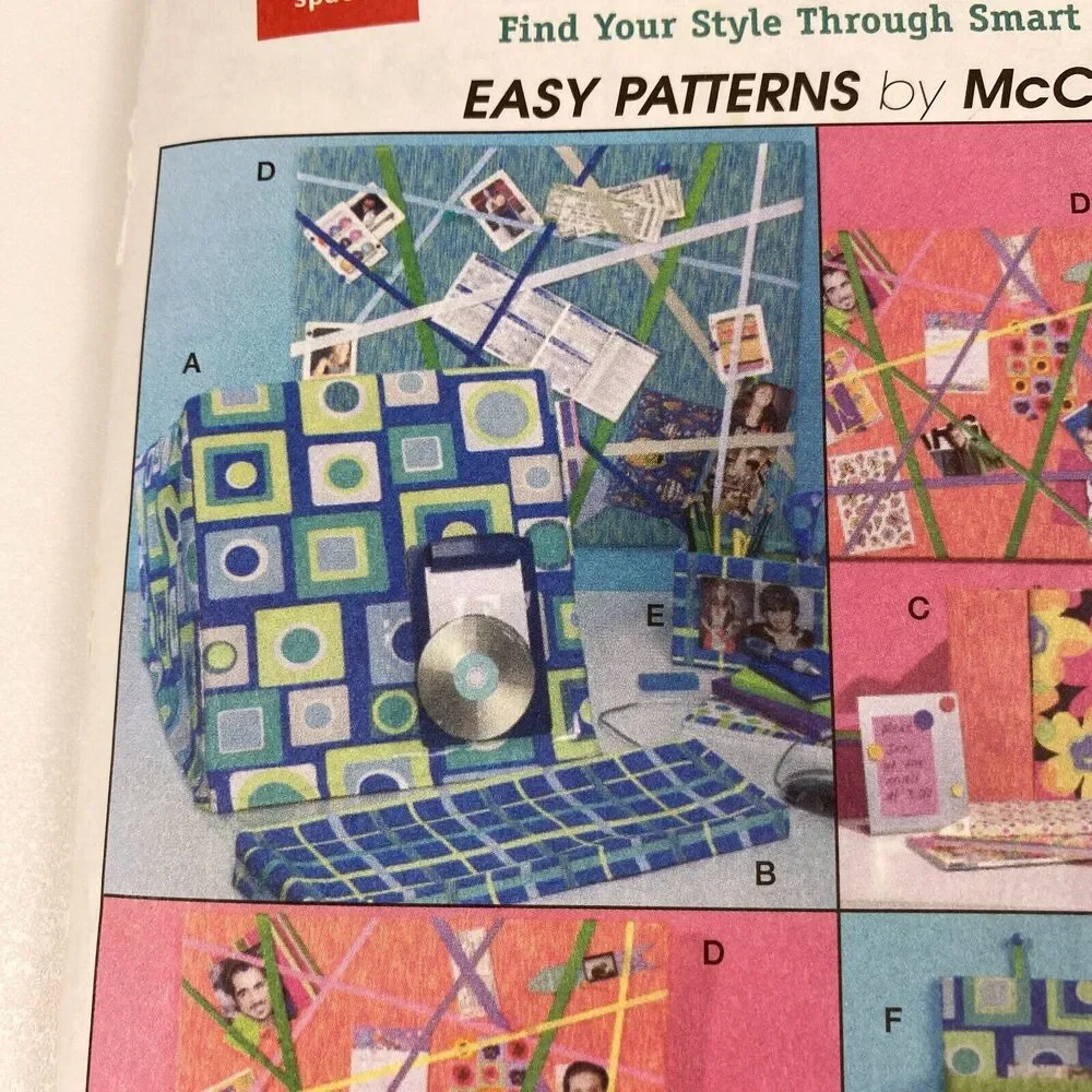 McCalls Pattern M4800 Trading Spaces Bedroom Accessories Uncut FF y2k TLC 2005